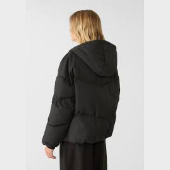 Blouson matelassé oversize à capuche